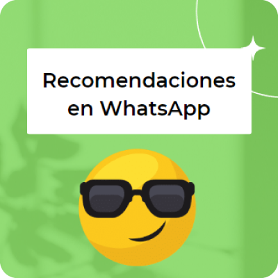 Recomendaciones en WhatsApp