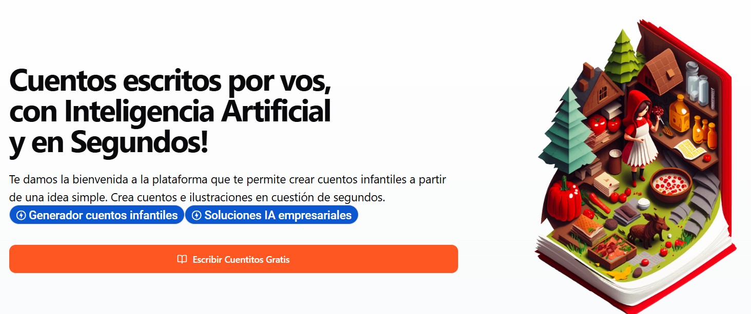Escribe un cuento divertido con IA